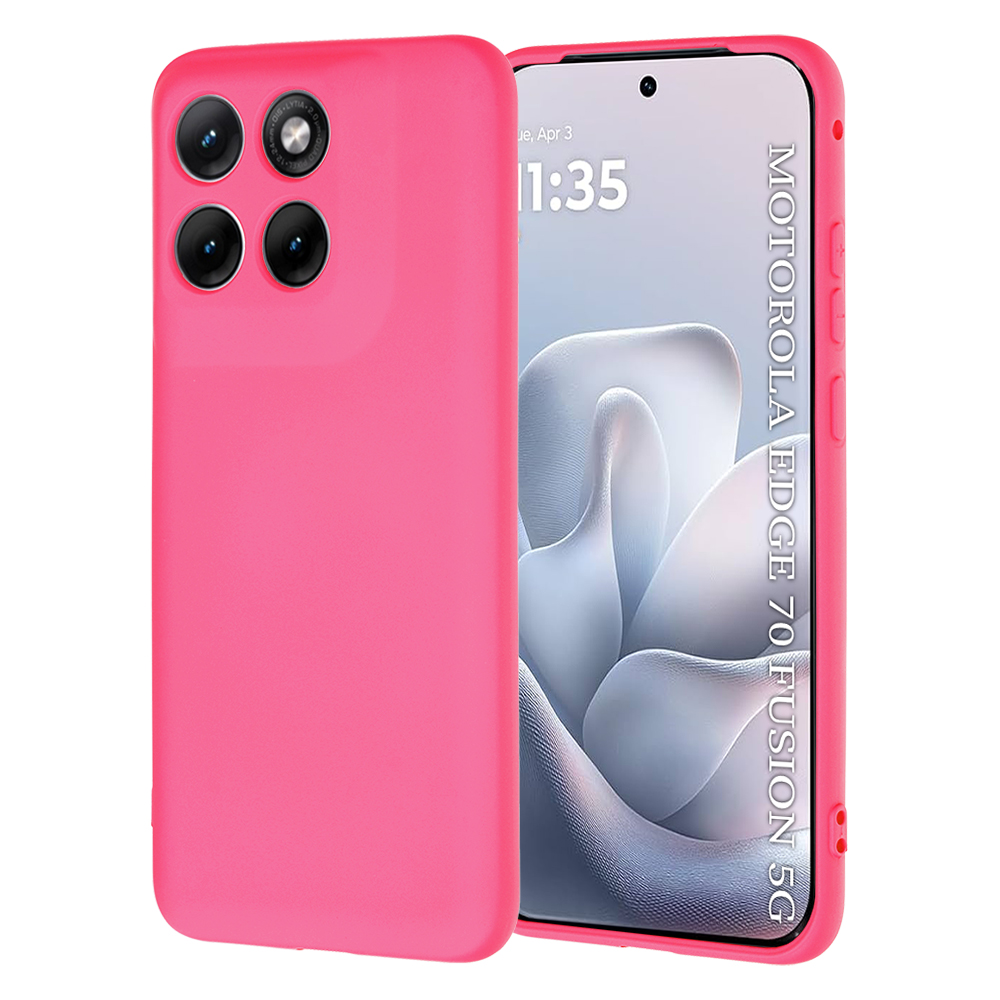 Levně Kryt Techsuit SoftFlex Motorola Edge 70 Fusion zářivě růžový