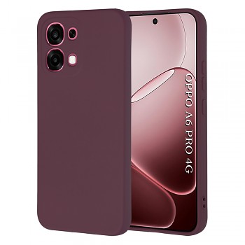 Kryt Techsuit SoftFlex Oppo A6 Pro 5G švestkově červený