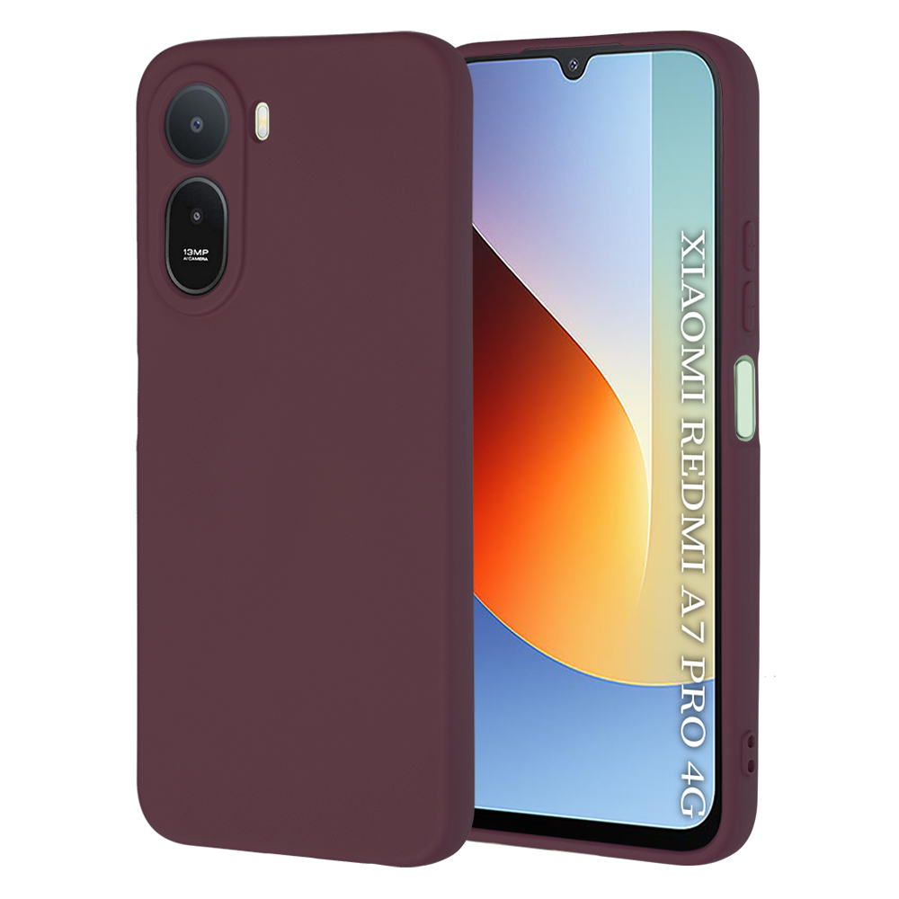 Levně Kryt Techsuit SoftFlex Xiaomi Redmi A7 Pro 4G švestkově červený
