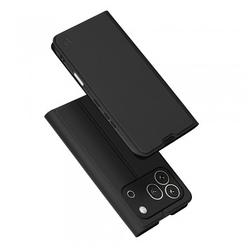 Flipové pouzdro Techsuit Magskin Book pro Honor 600 Pro černé