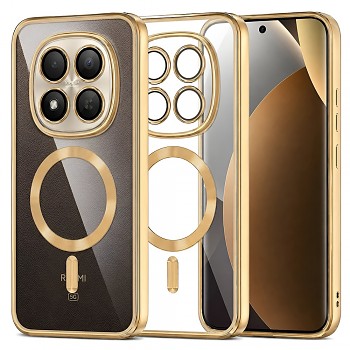 Kryt Techsuit Luxury Crystal MagSafe pro Xiaomi Redmi Note 15 Pro+ 5G / Poco M8 Pro 5G zlatý