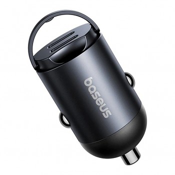 Adaptér do auta Baseus Tiny Star Mini USB-C/USB-C 30W vesmírně černý
