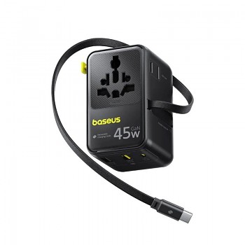 Cestovní nabíječka Baseus PicoGo AG11 Fast Universal 45W vesmírně černá