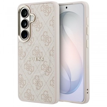 Kryt Guess 4G Embossed Ring MagSafe pro Samsung Galaxy S26 růžový
