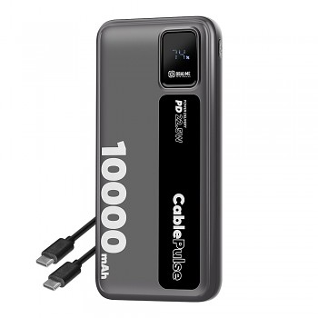 Powerbanka OBAL:ME CablePulse 10000mAh 22,5W černá