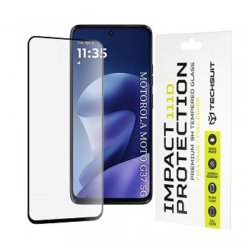 Tvrzené sklo Techsuit 111D Full Cover Motorola Moto G37 a G47 černé
