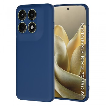 Silikonový kryt Techsuit SoftFlex pro Motorola Edge 70 Pro tmavě modrý