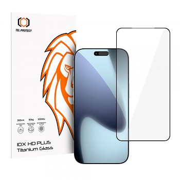 Tvrzené sklo Tel Protect 10X HD Plus Titanium pro iPhone 17 Pro Max
