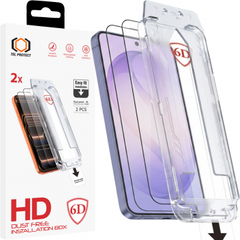 Tvrzené sklo Tel Protect Dust-Free Easy Fit 6D pro Samsung Galaxy S26 Ultra černé 2ks