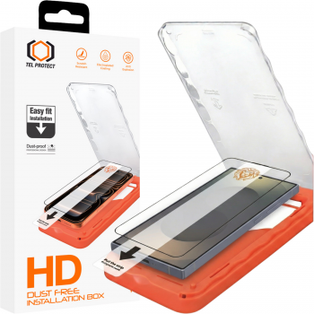 Tvrzené sklo Tel Protect Dust-Free Easy Fit HD Titan pro Samsung Galaxy S25 černé