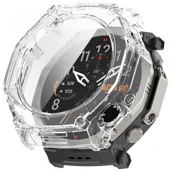Ochranný kryt na hodinky s fólií Techsuit Defense360 Pro pro Amazfit T-Rex Ultra 2 průhledný
