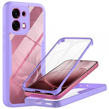 Ochranný kryt s fólií Techsuit ColorVerse 360 pro Oppo A6 Pro 4G a 5G fialový