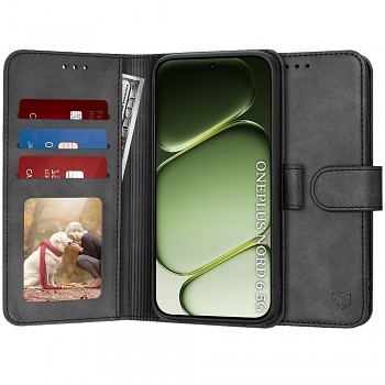 Pouzdro Techsuit Diary Book pro OnePlus Nord 6 černé