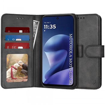 Pouzdro Techsuit Diary Book pro Motorola Moto G37 G37 Power G47 černé
