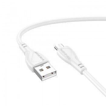 Kabel Borofone BX121 Energy USB na Micro USB bílý