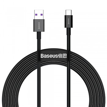 Datový kabel Baseus Superior Series Fast Charging USB-A/USB-C 66W 2m Black