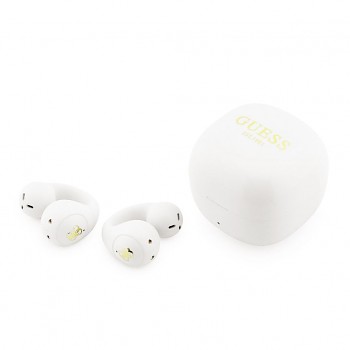 Bezdrátová sluchátka Guess Mini Classic Logo OWS White