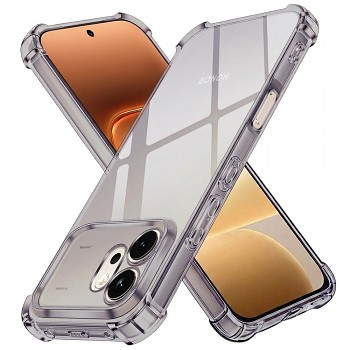 Kryt Techsuit Shockproof Clear Silicone pro Honor 600 kouřově černý