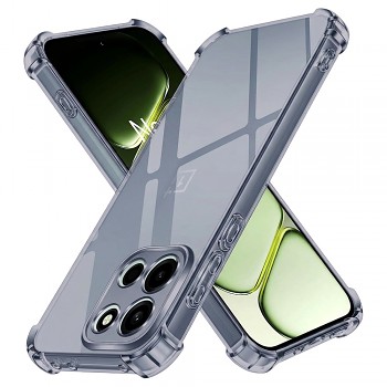 Kryt Techsuit Shockproof Clear Silicone pro OnePlus Nord 6 kouřově černý