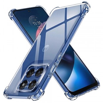 Kryt Techsuit Shockproof Clear Silicone pro Motorola Moto G37 G37 Power a G47 transparentní