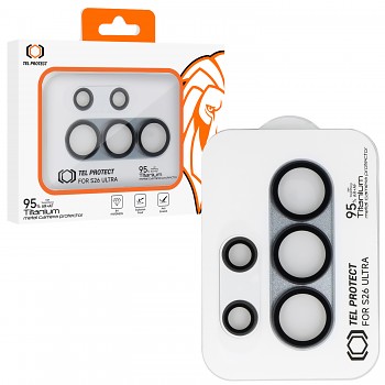 Tvrzené sklo Tel Protect 95% AR+AF Full Metal Camera Protector na fotoaparát pro Samsung Galaxy S26 Ultra světle modré