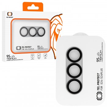 Tvrzené sklo Tel Protect 95% AR+AF Full Metal Camera Protector na fotoaparát pro Samsung Galaxy S26 Ultra stříbrné