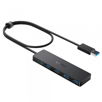 USB hub Anker A7516016 se 4 porty USB-A 3.0 černý