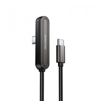 Kabel Borofone BX125 Pacifico USB-C na USB-C PD 60 W 1 m černý