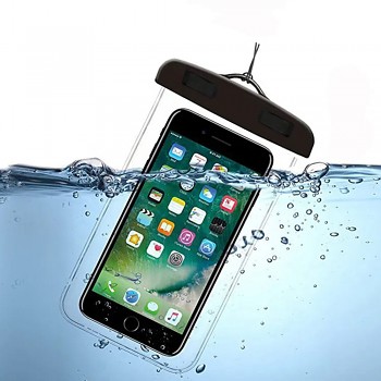 Vodotěsné pouzdro Techsuit pro telefon do 6.5 palce černé
