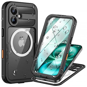 Vodotěsný kryt ShellBox IP68 pro iPhone 16 černý