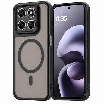 Kryt Techsuit HaloFrost II MagSafe pro Motorola Moto G87 G77 a G67 černý