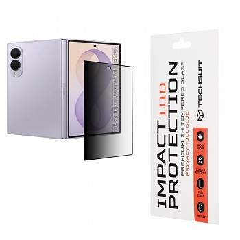 Privátní tvrzené sklo Techsuit 111D Full Glue pro Samsung Galaxy Z Fold8 černé