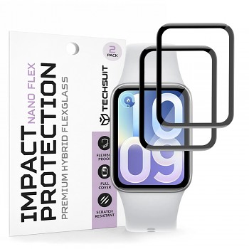 Ochranná fólie Techsuit Nano Flex 2 ks pro Xiaomi Smart Band 10 Pro černá