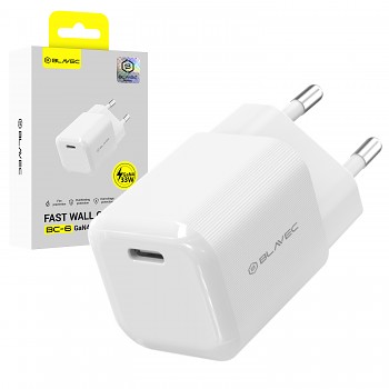Adaptér Blavec BC-6 GaN4 USB-C PD 33 W bílý
