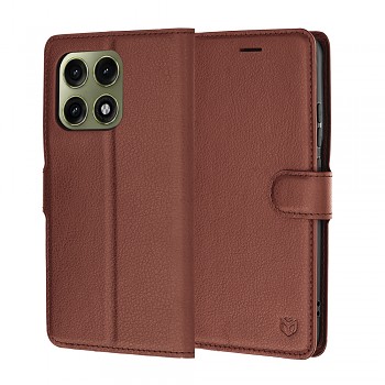 Pouzdro Techsuit Leather Folio pro Motorola Edge 70 Pro hnědé
