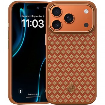 Kryt Benks ArmorGrid ArmorPro MagSafe z Kevlaru 600D pro iPhone 17 Pro oranžový