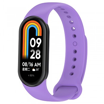Řemínek pro Xiaomi Smart Band 8 9 a 10 Techsuit W014 světle fialový
