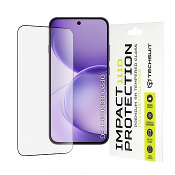 Tvrzené sklo Techsuit 111D Full Cover Full Glue pro Oppo Reno16 F / Reno16 FS černé