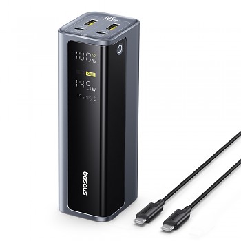 Powerbanka Baseus EnerGeek GP12 20800 mAh 145 W s displejem šedá