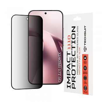 Tvrzené sklo Techsuit 111D Privacy Full Glue pro Xiaomi 17T černé