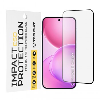 Tvrzené sklo Techsuit ESD pro Oppo Reno16 / Oppo Reno16 Pro černé