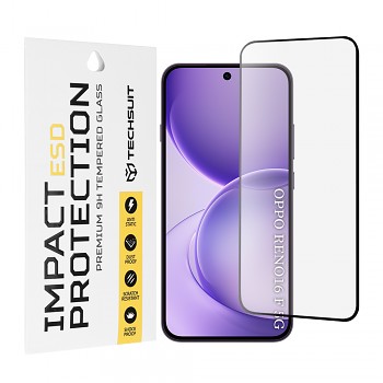 Tvrzené sklo Techsuit ESD pro Oppo Reno16 F / Oppo Reno16 FS černé