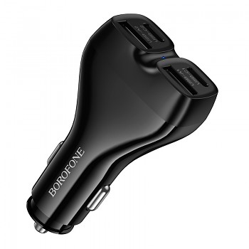 Nabíječka do auta Borofone BZ35 Leader 2× USB-C a 2× USB-A 30 W černá