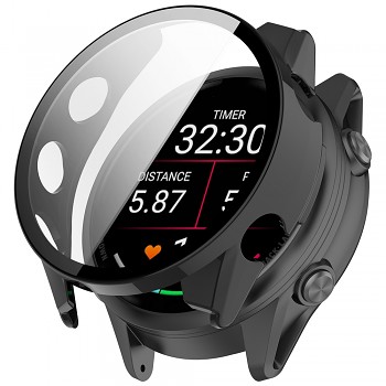 Kryt na hodinky Techsuit Defense360 Pro s ochrannou fólií pro Garmin Forerunner 70 a Forerunner 170 černý