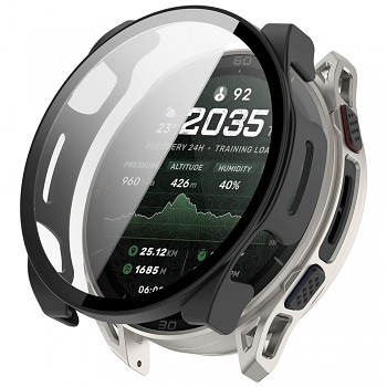 Kryt na hodinky Techsuit Defense360 Pro s ochrannou fólií pro Amazfit Cheetah 2 Ultra černý