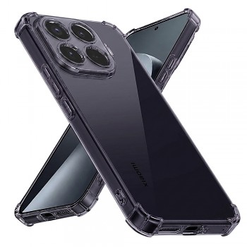 Kryt Techsuit Shockproof Clear Silicone pro Xiaomi 17T Pro kouřově černý