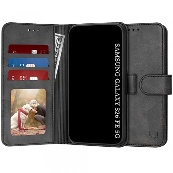 Pouzdro Techsuit Diary Book pro Samsung Galaxy S26 FE a S25 FE černé