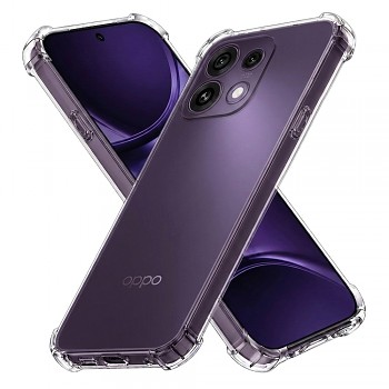 Kryt Techsuit Shockproof Clear Silicone pro Oppo Reno16 F a Reno16 FS čirý