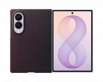 Kryt EF-KF971SRE Samsung Carbon magnetický pro Galaxy Z Fold 8 červený
