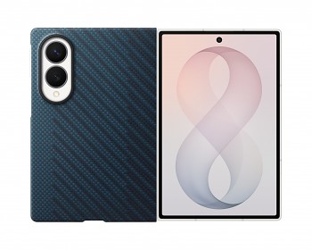 Kryt EF-KF971SNE Samsung Carbon magnetický pro Galaxy Z Fold 8 tmavě modrý